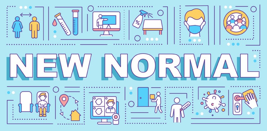 Senior Lift: New normal word concepts banner